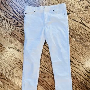 Vineyard Vines Youth 12 White Velvet Pants